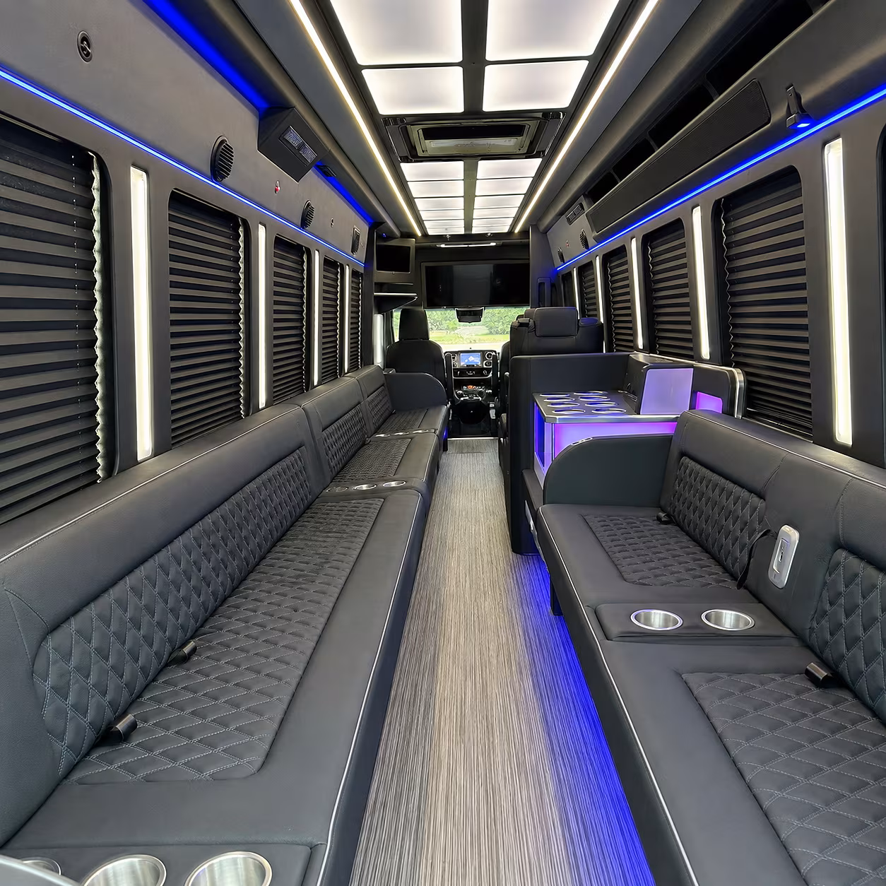 kissimmee party bus rental interior